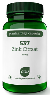 AOV 537 Zink Citraat 25mg Vegacaps 90VCP