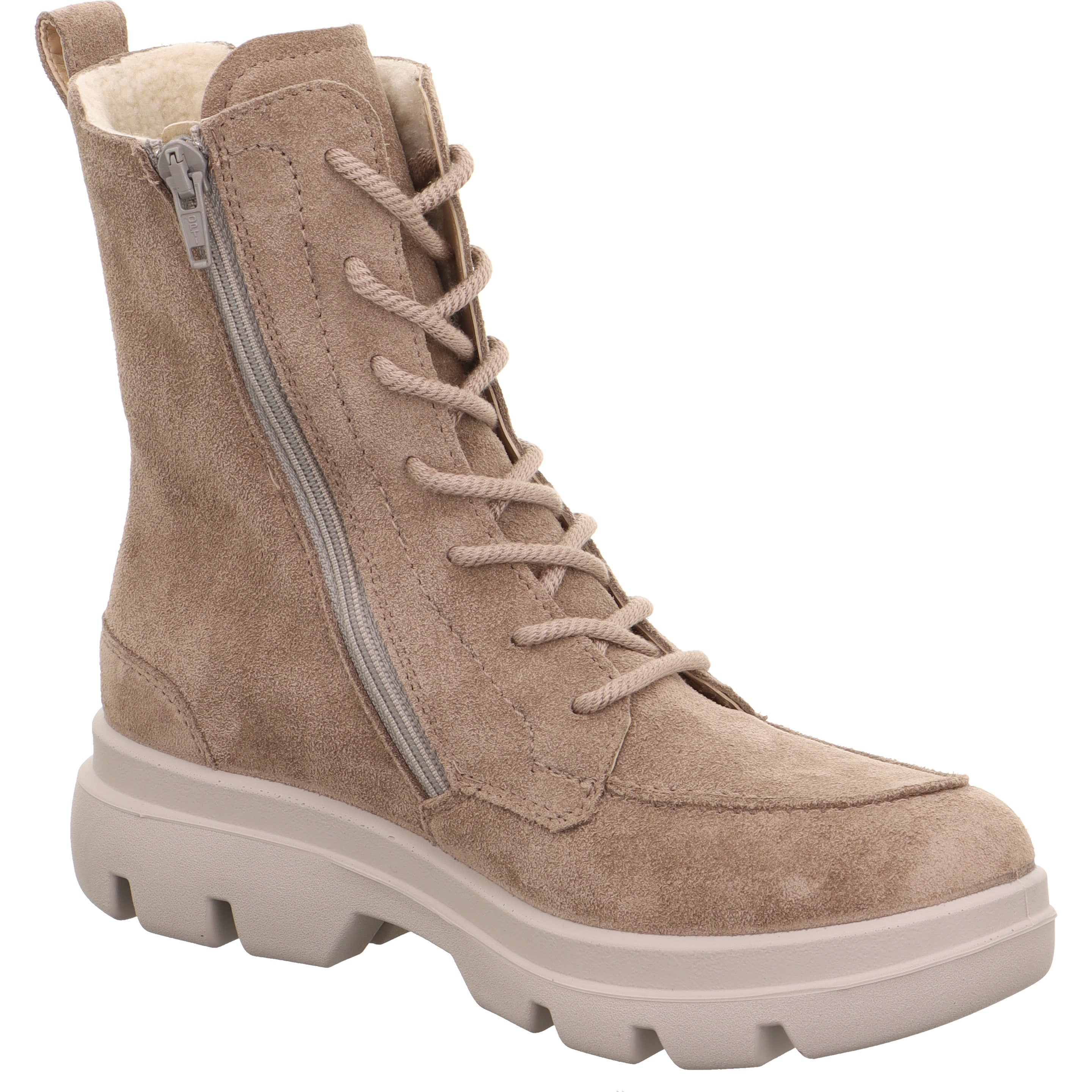 legero ANGELINA Damen  Schnürboots mit Reißverschluss - Farbe: Giotto - Größe: 4.5