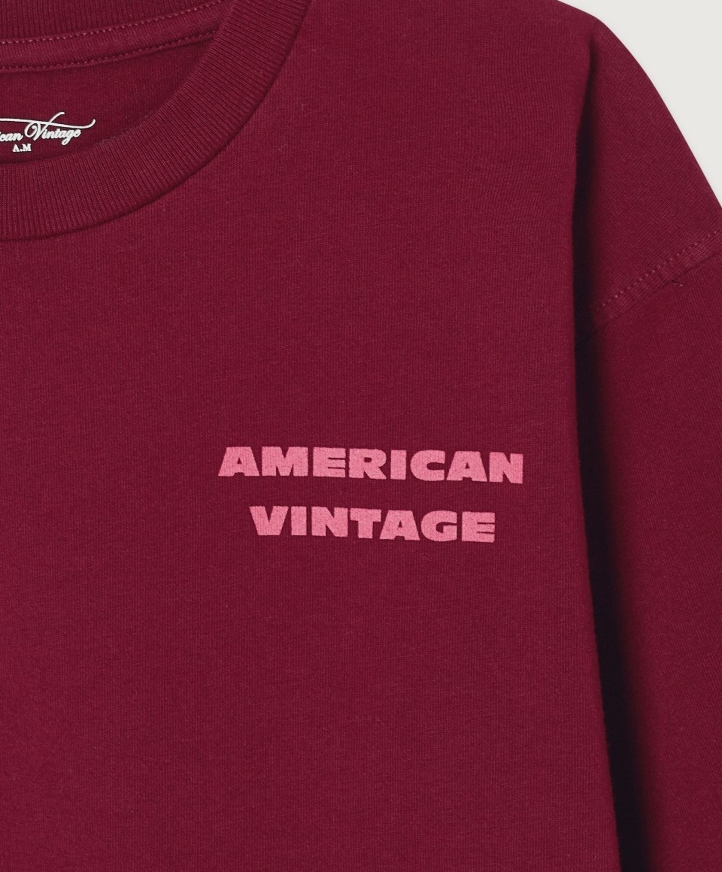 American Vintage Uniseks sweater  bordeaux
