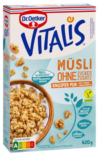 Vitalis ohne Zuckerzusatz Knusper Pur