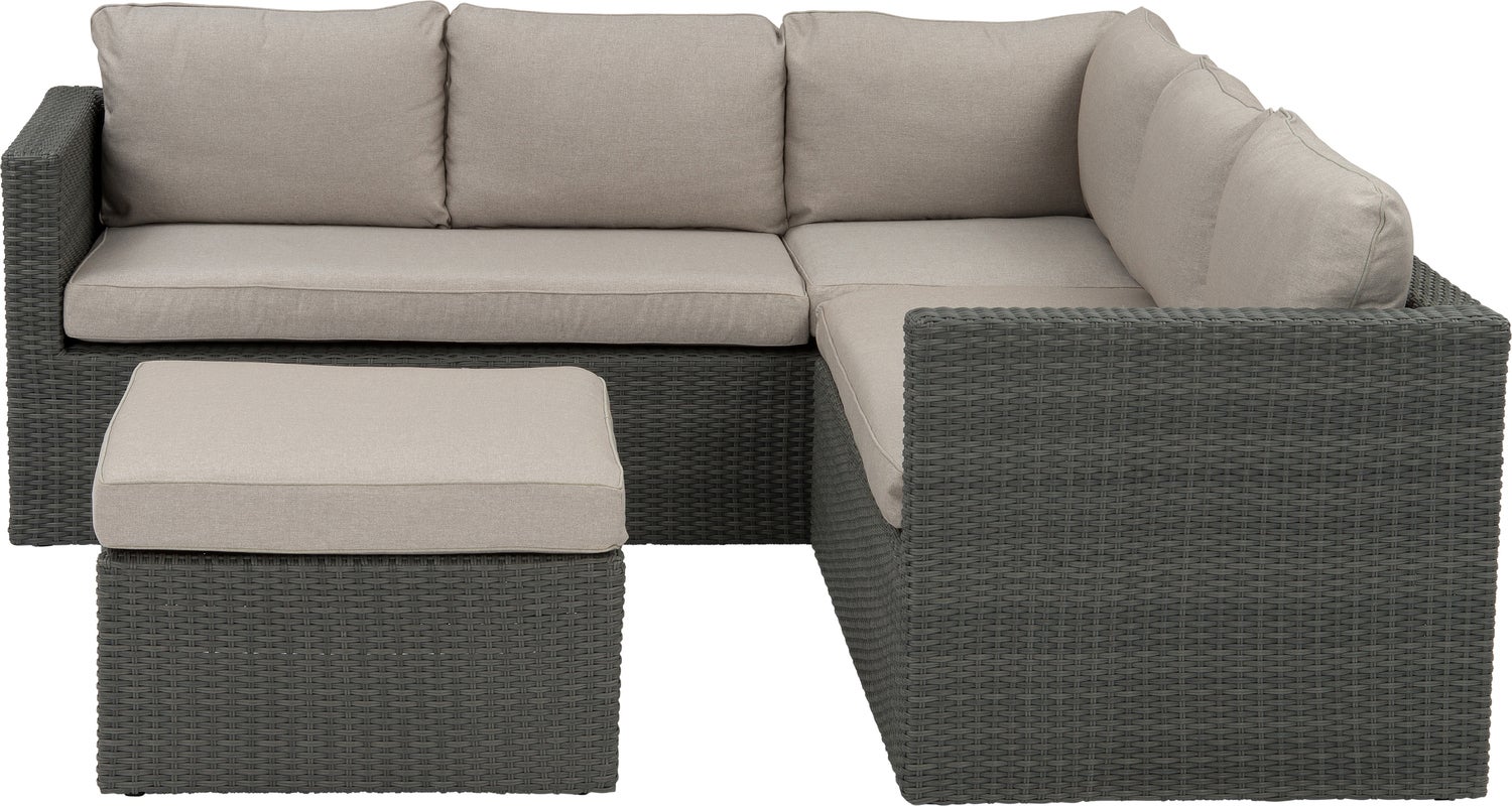 Intratuin 4-zits loungeset Donau antraciet