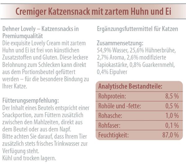 Dehner Premium Lovely Katzensnack Cream Mein