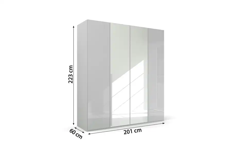 Drehtürenschrank 201 cm 4 Stück