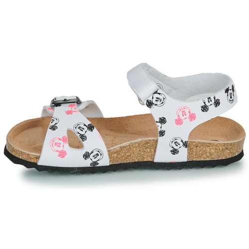 Geox - J ADRIEL GIRL - Blanc / Noir / Rose