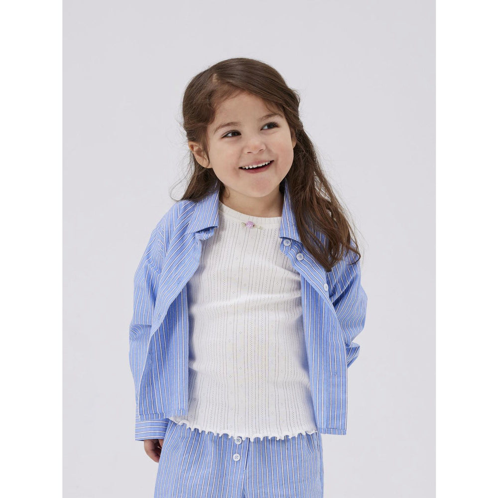 Køb Name It Cloud Dancer Silke Slim Bluse