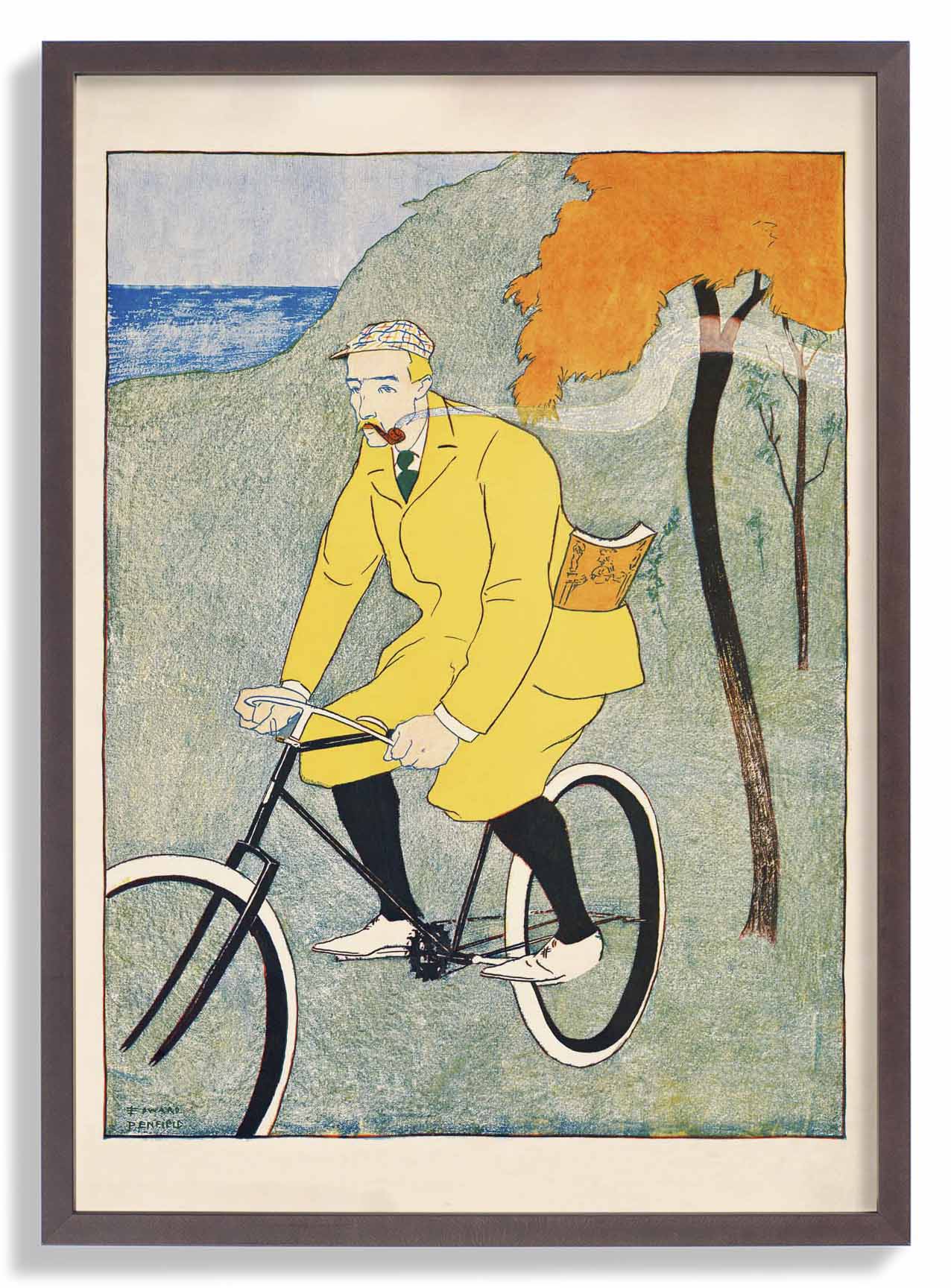 Man Riding Bicycle von Edward Penfield