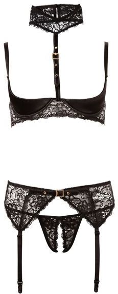 Kanten BH Set Met Halsband