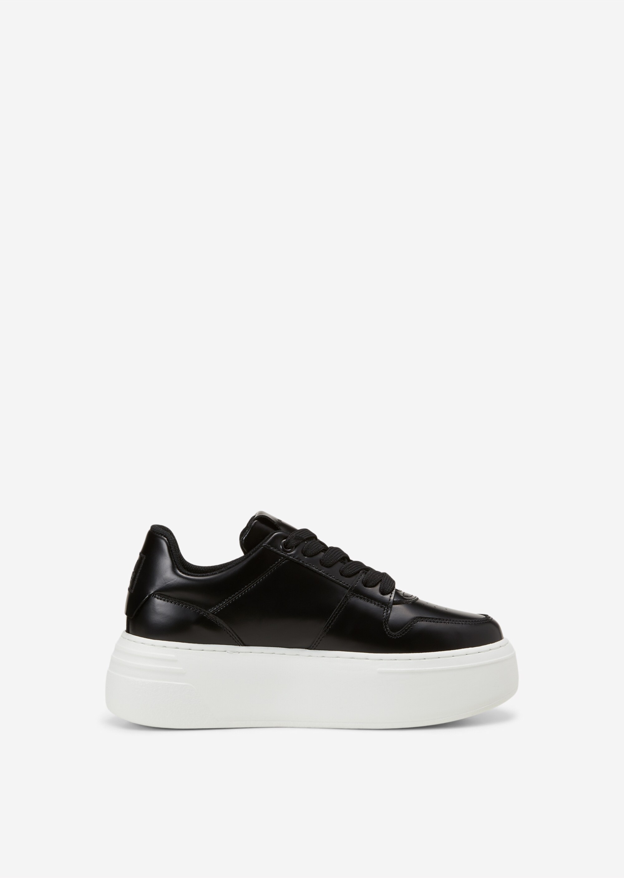 Plateau-Sneaker aus gebürstetem Rindleder