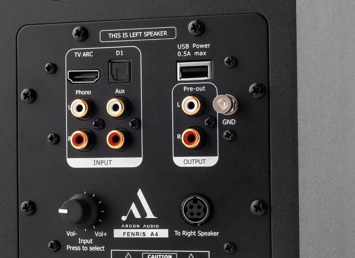 Argon Audio Fenris Active A4 Noir Enceintes sans fil hi-fi