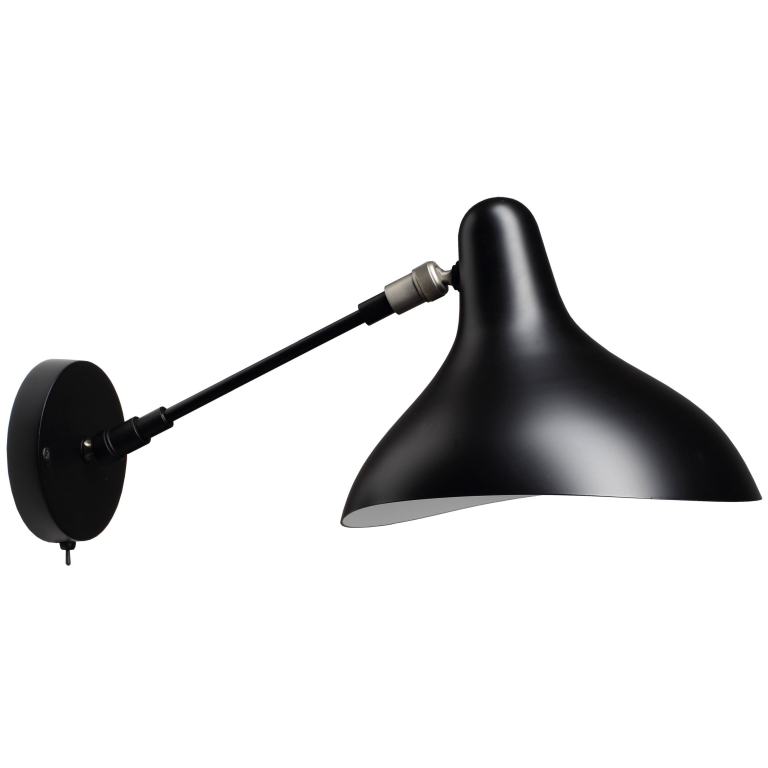 DCW éditions Mantis BS5 wandlamp met switch zwart