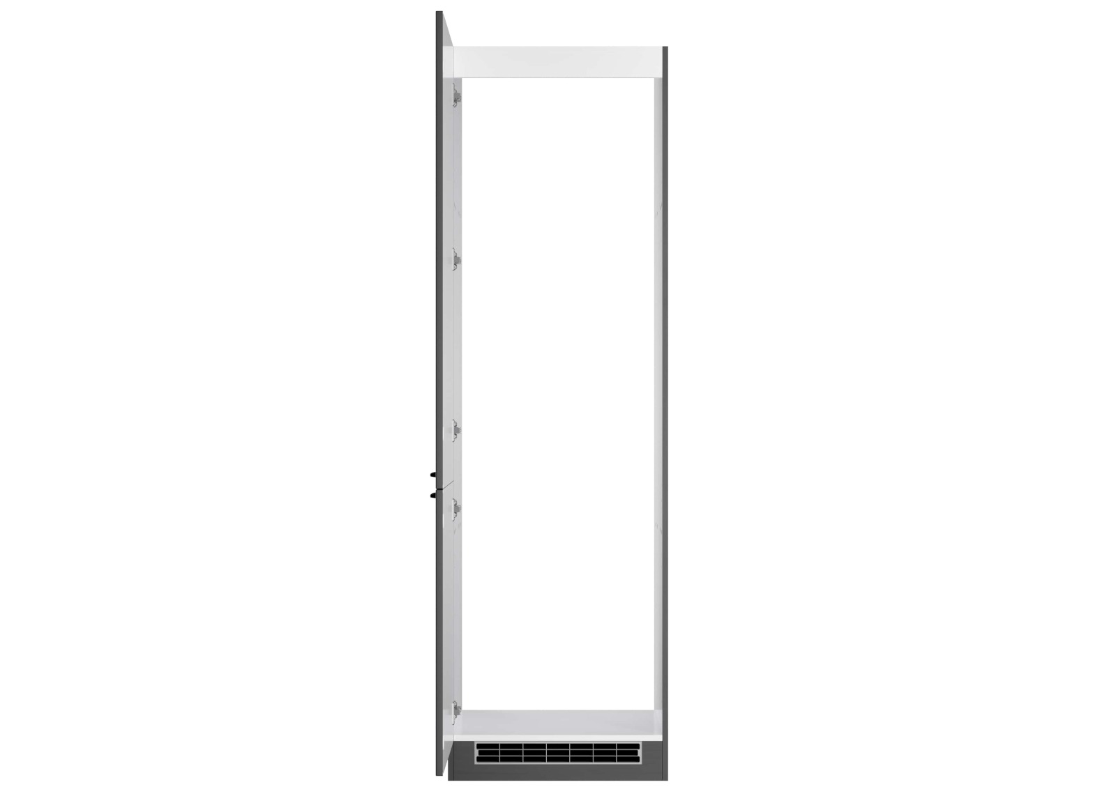 Kühl-/Gefrierschrank-Umbau MERAN - grau - 60 cm