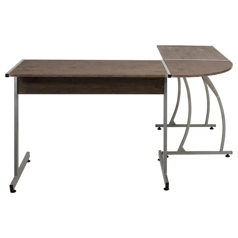 vidaXL - Bureau - Bruin - Bewerkt hout