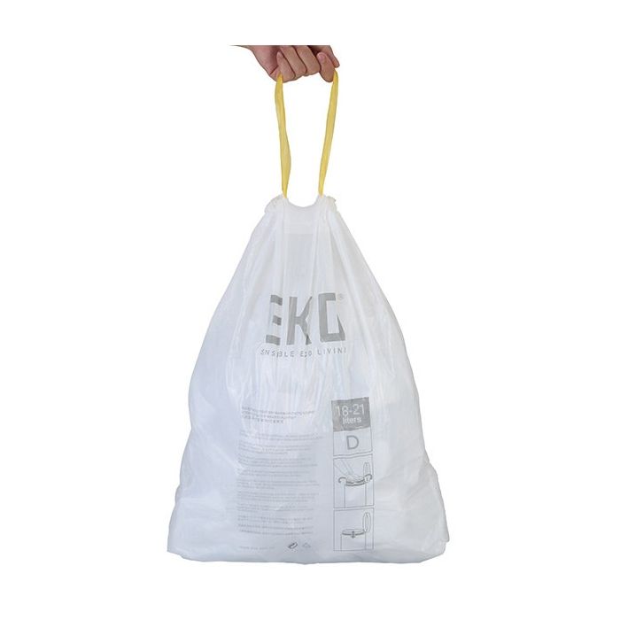 20st EKO afvalzakken type D | 18 - 21 liter | Rol 20 stuks (6951800600676)