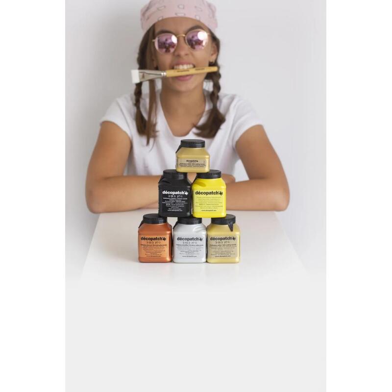 Vitrificateur satiné 90ml multilangues - Or
