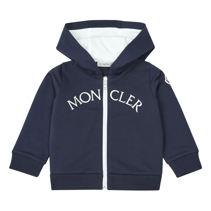 Moncler Sweat Zippé Bébé | Bleu marine