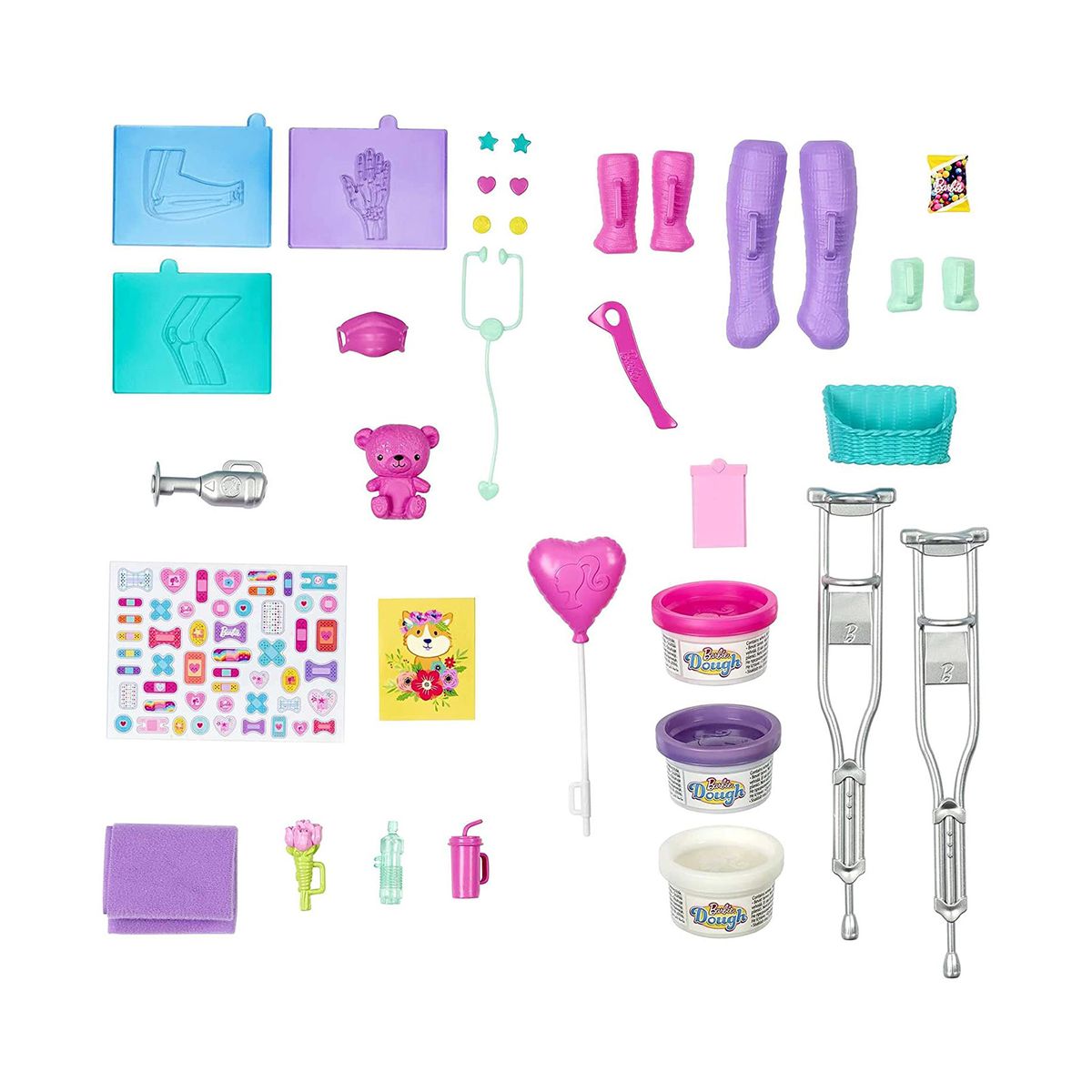 Mattel GTN61 - Barbie - You can be anything - „Gute Besserung“ Krankenstation Spielset mit Puppe