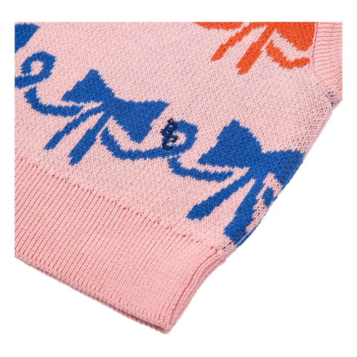 Bobo Choses Pull Sans Manches Coton Bio Nœuds | Rose