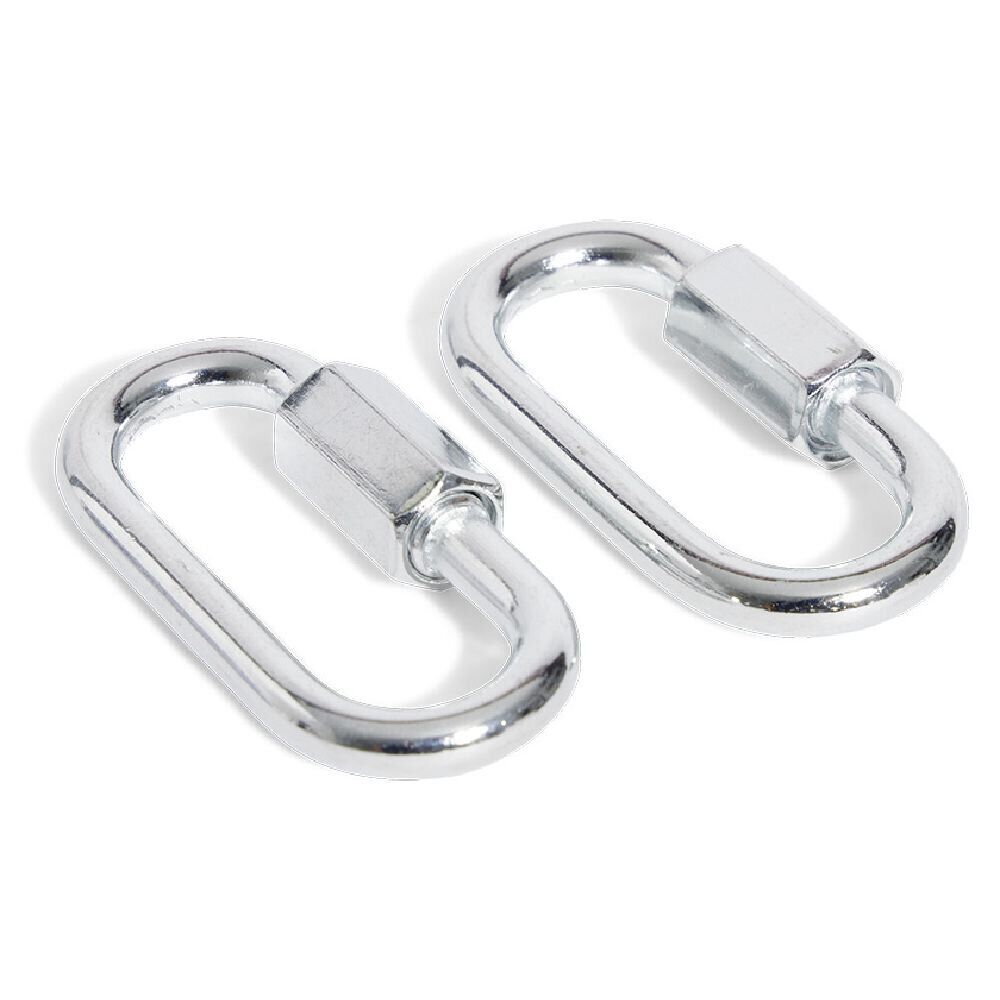 Lot de 2 maillons rapides en acier zingué - 50 mm N°5