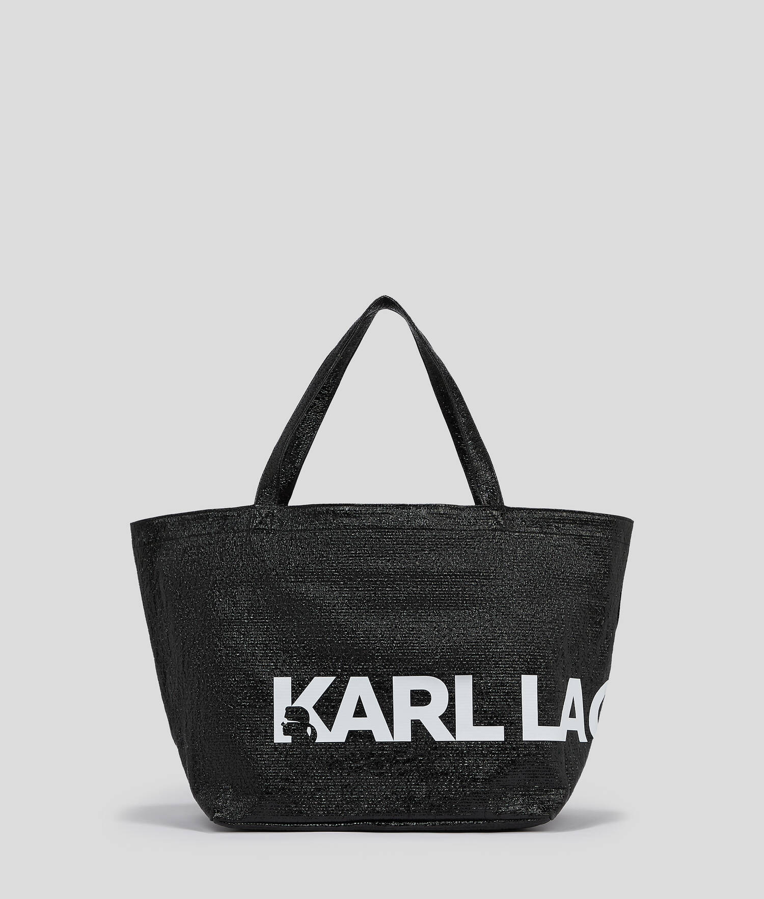 CABAS ENDUIT AVEC LOGO OVERSIZE K/ESSENTIAL - Noir