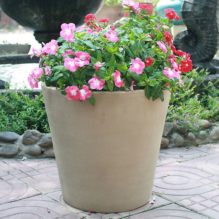 Pot rond terre cuite Blooma Mali marron ø40 x h.38 cm