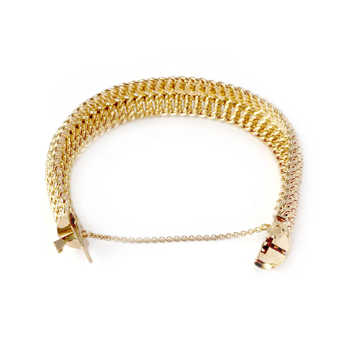Bracelet d'occasion or 750 jaune maille américaine