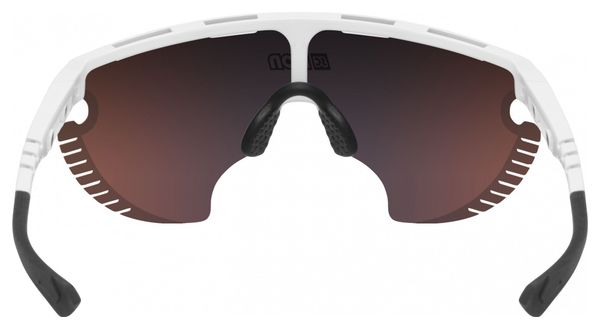 Scicon Sports Aerowing Lamon Lunettes De Soleil De Performance Sportive (Scnpp Multimorror Rouge/Luminosité Blanche)