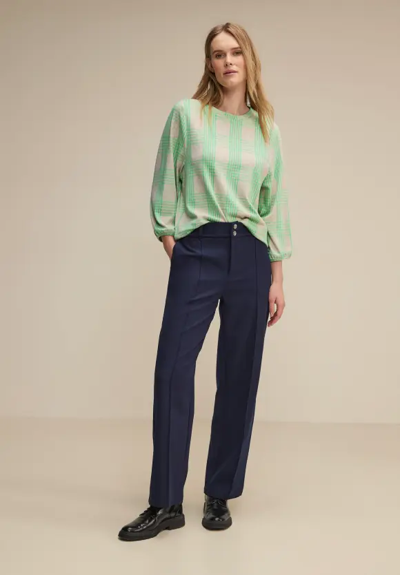 Kariertes Shirt - spring sand melange