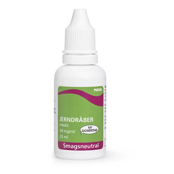 Jerndråber 34 mg/ml - 25 ml