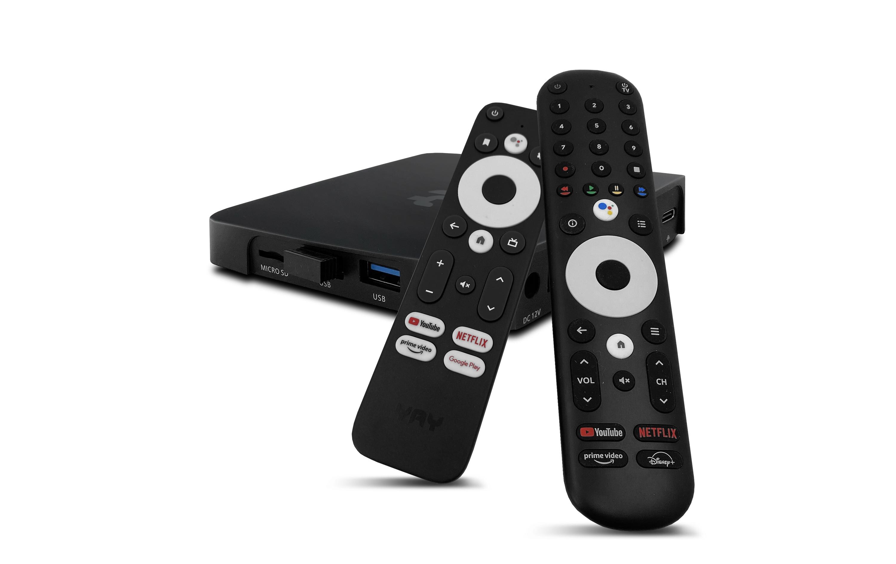 Yay Go Pro<br>High End Android TV Streaming Box – Chromecast integriert