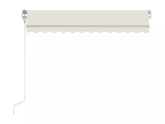 Auvent automatique avec capteur de vent et LED 300x250 cm Crème