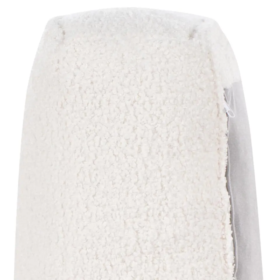 SAVALEN - Fauteuil - Wit - Bouclé