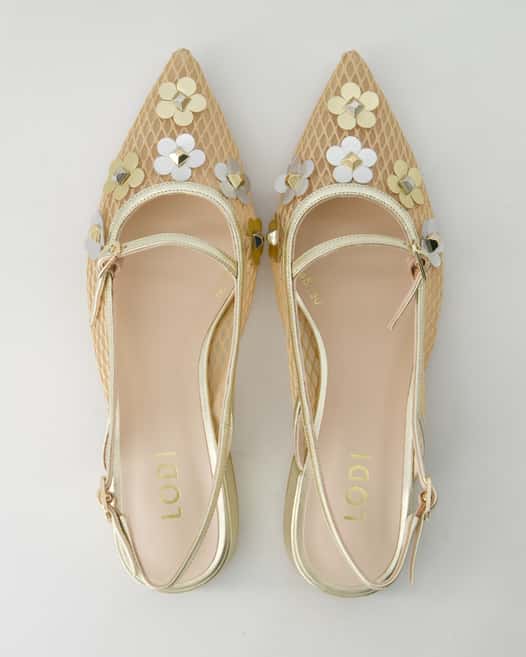 Lodilove Amisanti Slingpumps in Gold