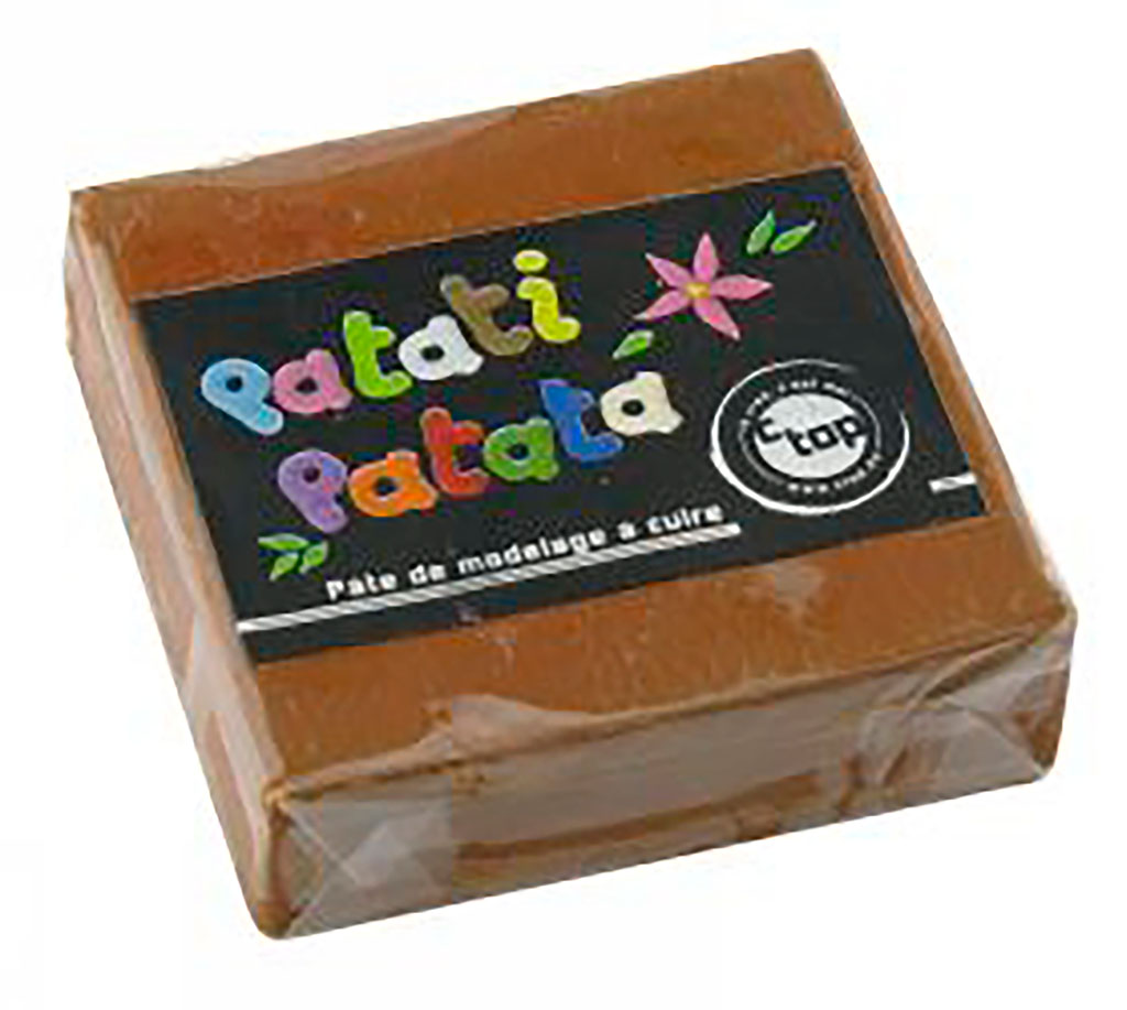 Pâte de modelage à cuire marron 50g
