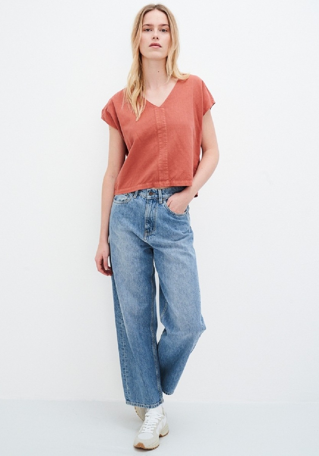 Kuyichi Damen-Jeans Bobbie Barrel Vintage Hemp