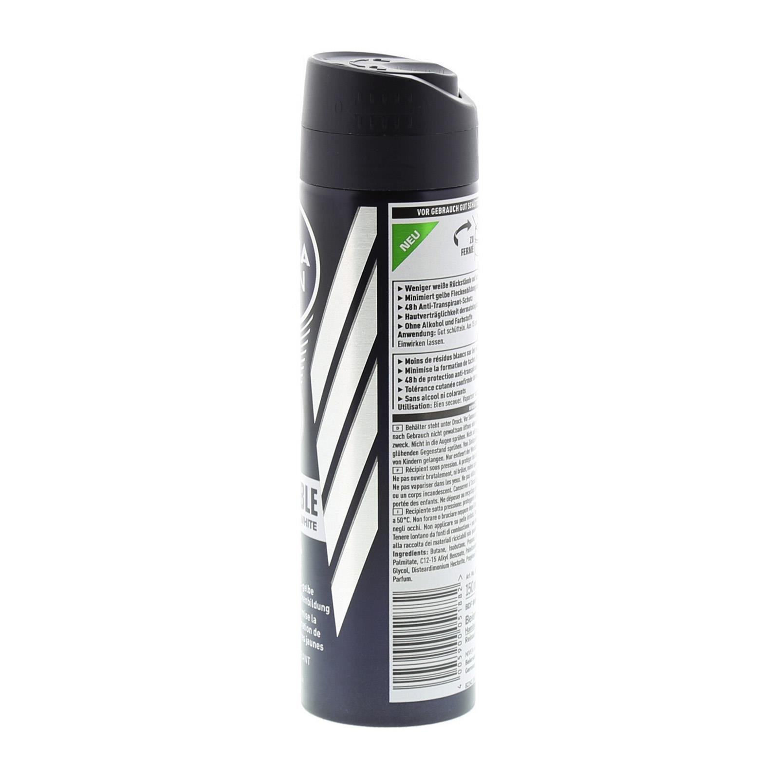 Nivea Men Deo Spray Invisible Black and White