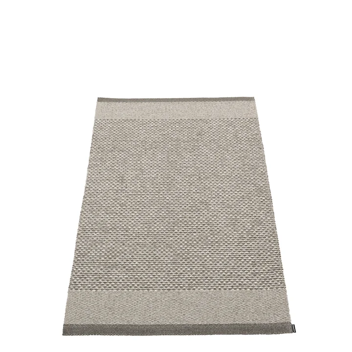Pappelina - Edit Teppich, 70 x 120 cm, charcoal / warm grey / stone metallic