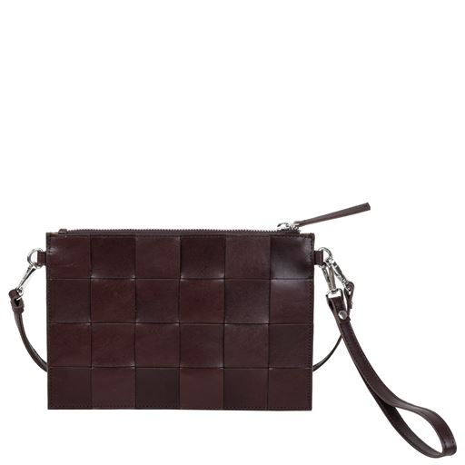 Adax Lena Clutch, Dark Brown