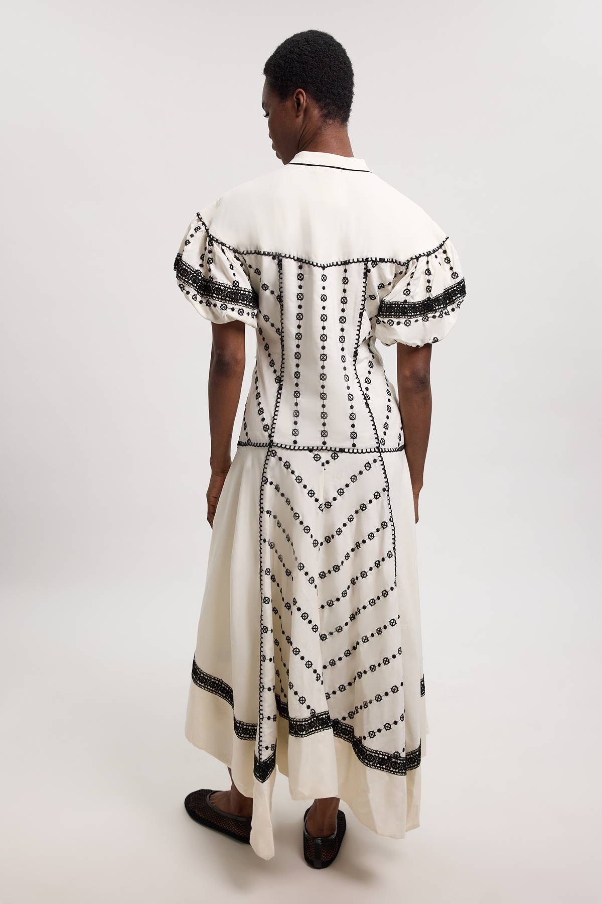 KarenMillen Robe Chemise À Ourlet Mouchoir Avec Détails Contrastants