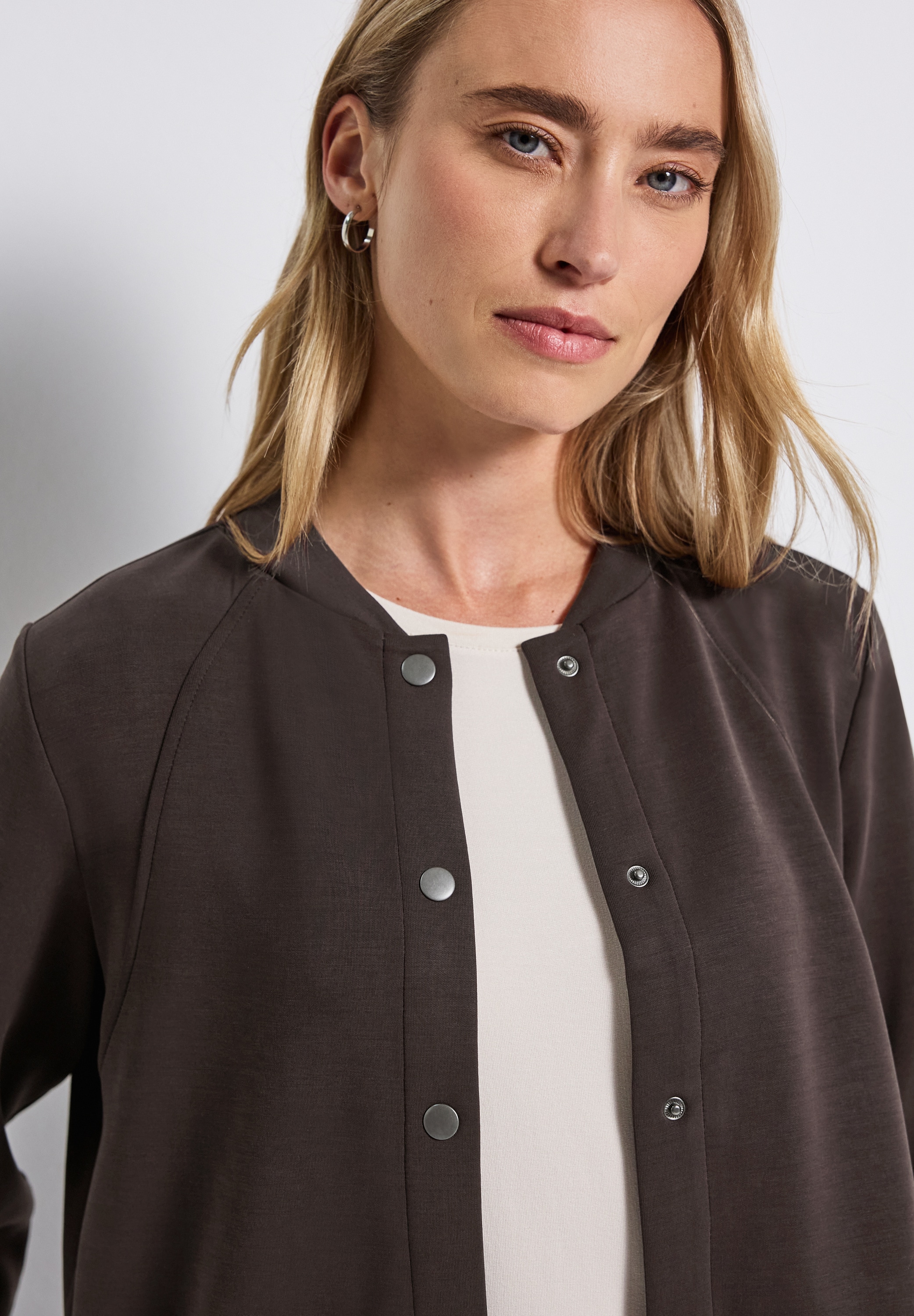 STREET ONE Blouson ohne Kapuze im Silk Look