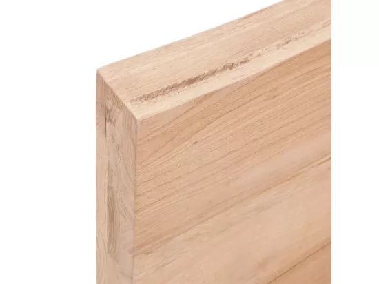 Comptoir de salle de bain marron 100x50x(2-6) cm bois traité