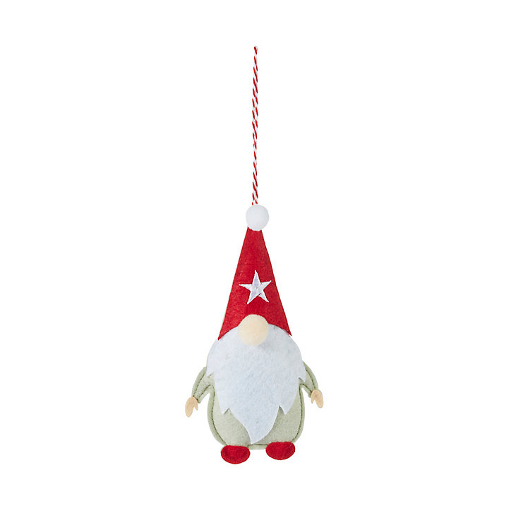 Boule de noel figurine sapin lutin rouge