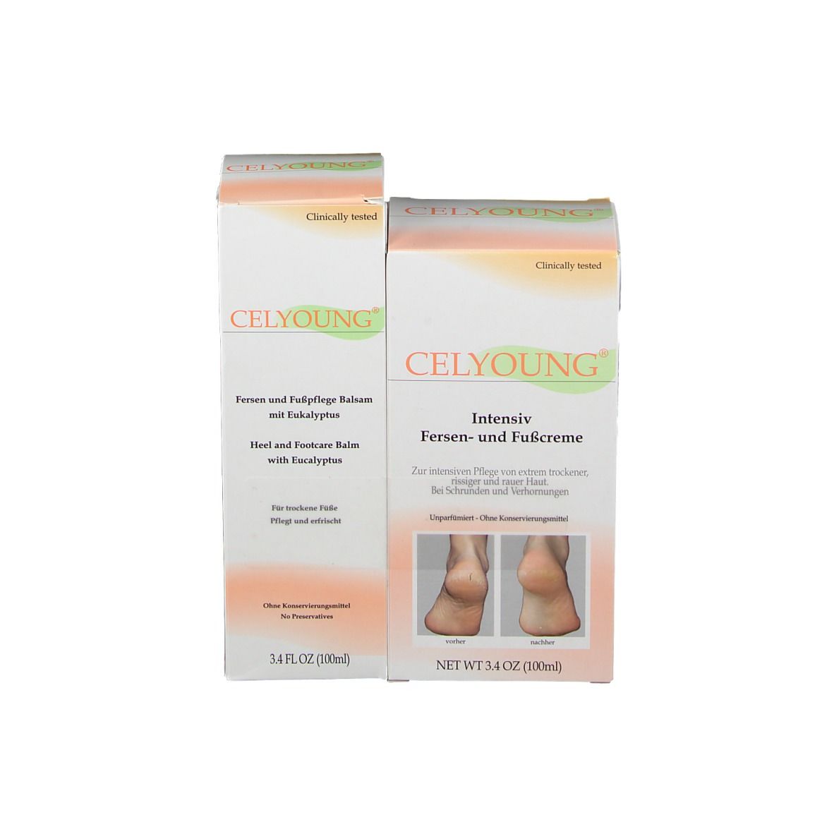 CELYOUNG® Intensiv Fersen- und Fußcreme plus Balsam