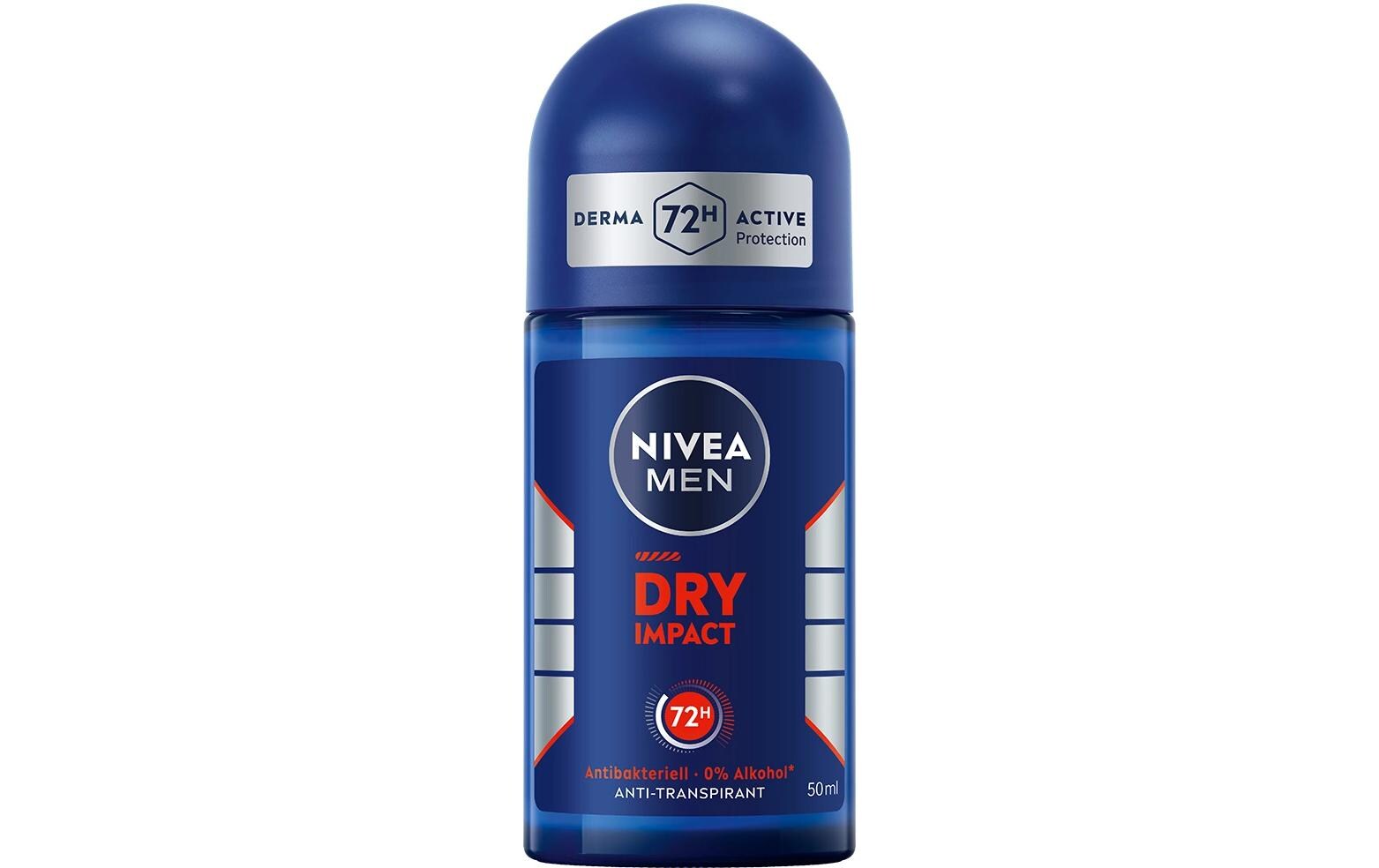 Deo Roll-on Dry Impact Male 50 mlRoll-on für spürbar frischen Schutz