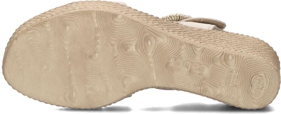 Gabor Dames Sandalen met hak 771 Beige Suède Sleehak