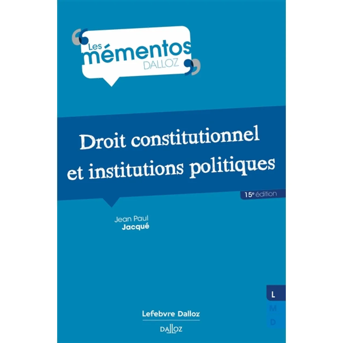Droit constitutionnel et institutions politiques · Occasion
