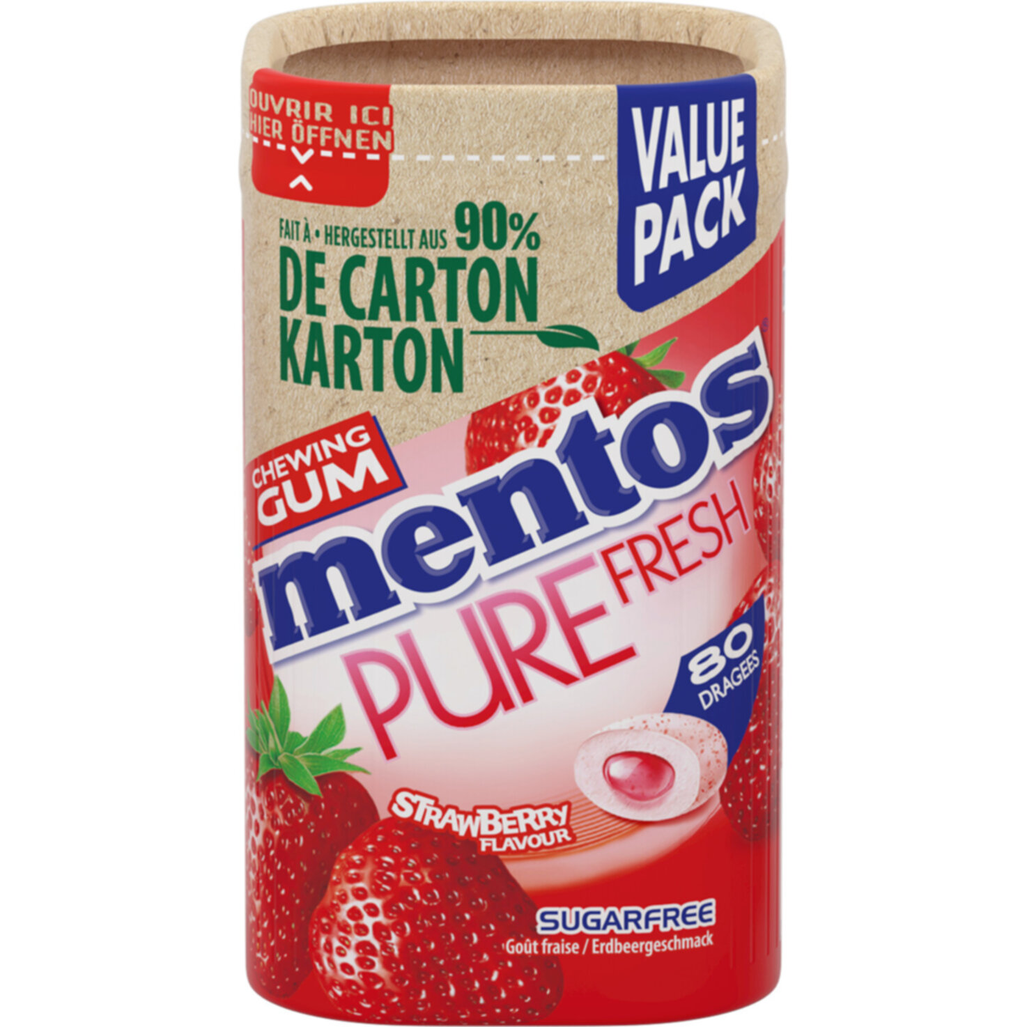 Mentos Pure Fresh Strawberry Vector
