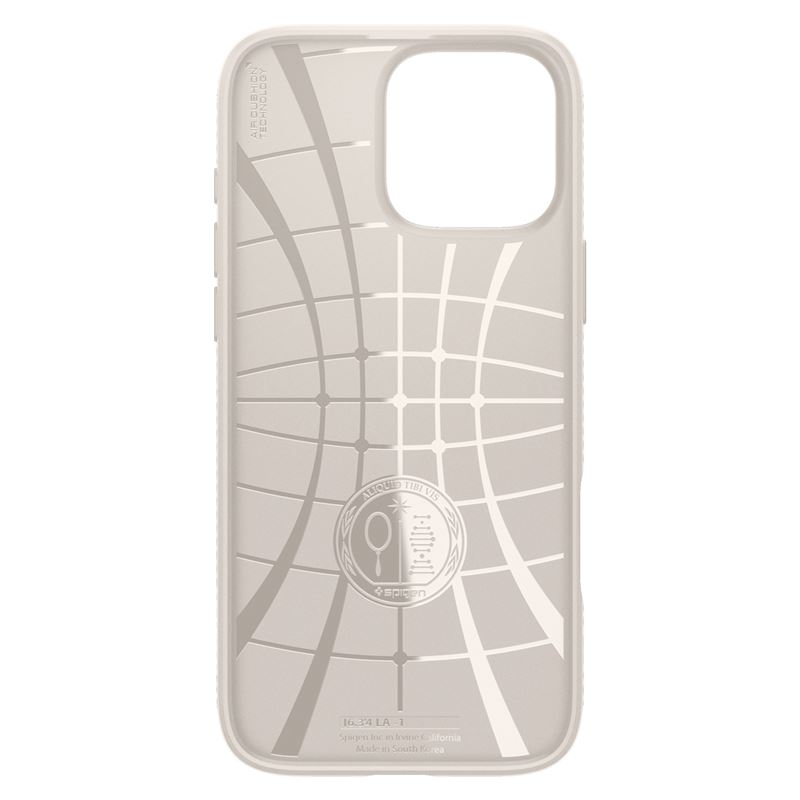 iPhone 16 Pro Liquid Air Case Gummi Hülle (ACS08120) - Natural Titanium (Silber)