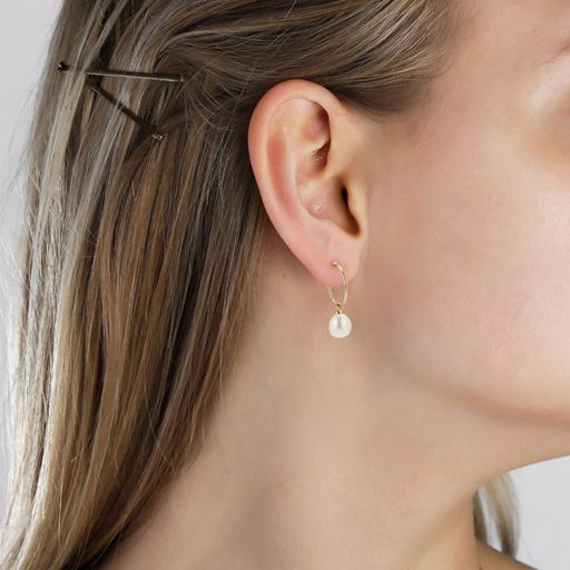 Pilgrim Eila Perle Øreringe, Guld