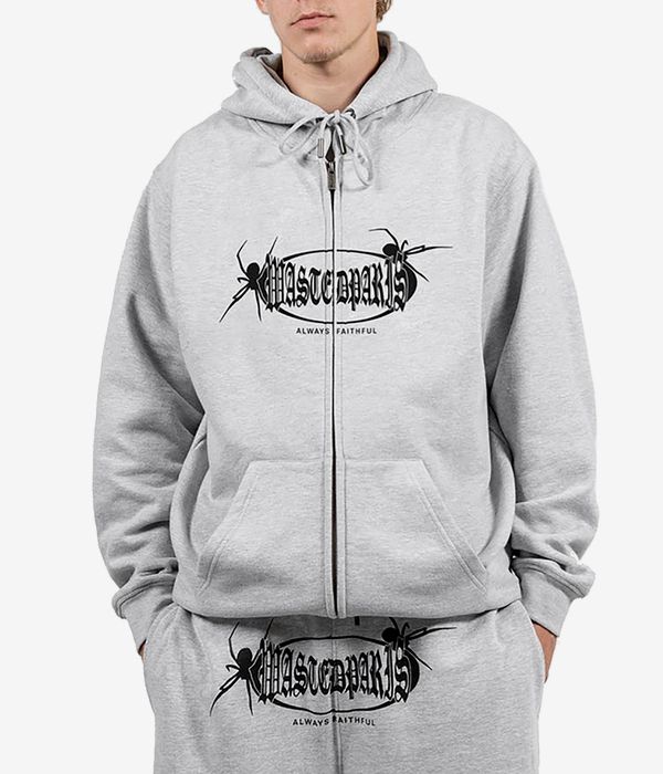 Wasted Paris Boiler Zip-Hoodie (ash grey)