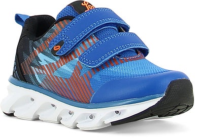 Leaf Skalka Blinkende Sneakers, Blå/Oransje